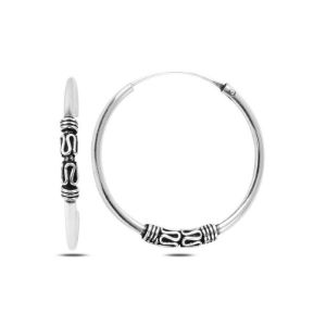 Naušnice HOOPS 35mm Oksidirane